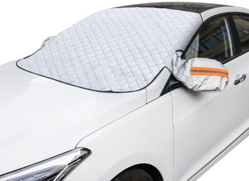 Ninisup Auto Windschutzscheiben Abdeckung für Opel Zafira Tourer C Wagon 2011-2020,Scheibenabdeckung Winter Frostabdeckung Frontscheibenabdeckung 9 Magnetische Dick Schutzabdeckung Schnee Frost