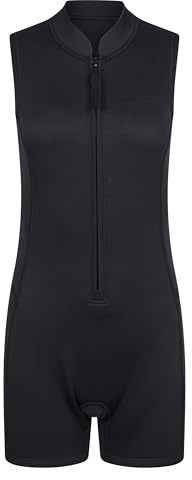 Mountain Warehouse Ärmelloser Kurzer Damen Neoprenanzug – Neopren-Bademode mit flachen Nähten und hohem Kragen – Frühlin Sommer, Strand, Schwimmbad