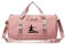 Sac de Sport Souple Rose 30L Gym - La Fabrique d'EC - personnalisé avec Motif Gymnastique (GAF) + Prénom (Souple Rose Gym)