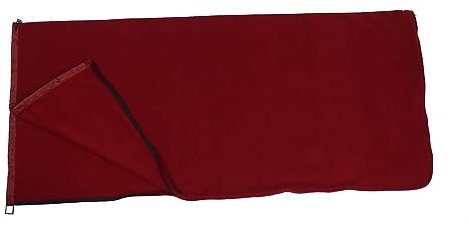 TOPINCN Fleece-Schlafsack-Einlage mit Reißverschluss, Tragbarer Schlafsack für Erwachsene, Weiche und Warme Reiselaken für Kaltes Wetter, Schlafsack-Decke für Hotel-Rucksack-Camping,
