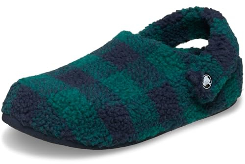 Crocs Klassische gemütliche Hausschuhe für Erwachsene, unisex, Hosta/Marineblau, 8 Women/6 Men