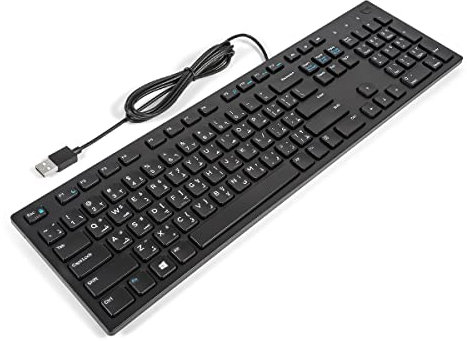 Dell KB216 ARABIC Slim Office Multimedia Keyboard BLACK