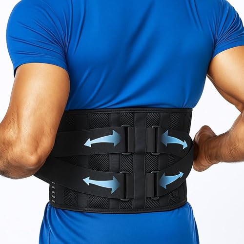 benoo Faja Lumbar – Soporte Ajustable para Dolor de Espalda Baja y Hernia de Disco – Transpirable, Cómodo e Ideal para el Trabajo y Uso Diario (Mediana (89–101 cm))