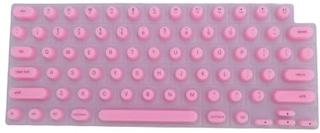 CHEOTIME Keyboard Cover for Long Nails, Comfortable Typing for Long Nails, Silicone Raised Keyboard Protective Cover for Nail Art, Compatible with OS X Laptop (Pink)