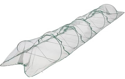 Relaxdays Serra a Tunnel, 5,5 m, Funzione Pop Up, per Coltivazione Verdure e Fragole, Pieghevole, Anti Insetti, Verde