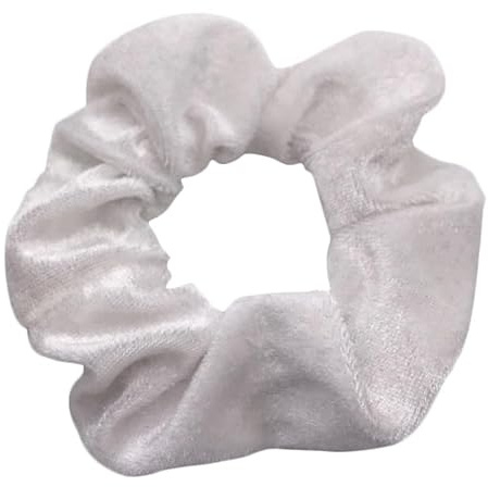 YKAFADE 6 Stück Haargummis Scrunchies aus Samt für Damen, Haar Scrunchies großes Samt-Haargummi Pferdeschwanz-Halter Haarband Weiche elastische Haarbänder Haarschmuck für Mädchen Damen,weiß