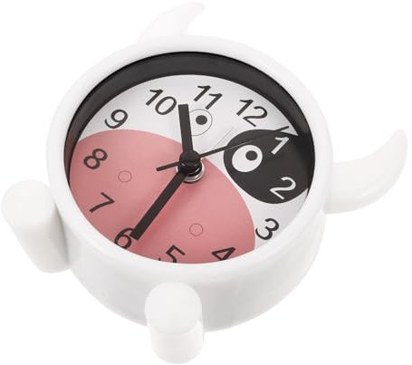 Gatuida Tischwecker Kuh Dekoruhr Leise für Schlafzimmer, Weihnachten Feier