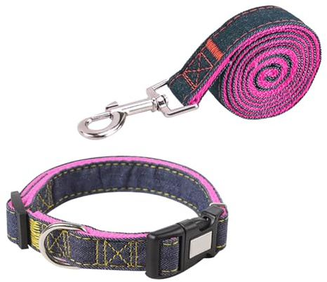 Denim Pet mit Traktionsleine, dicker Tragegurt, Brustgurt für Hunde und Katzen, verstellbarer Welpengürtel