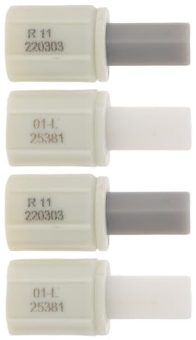 HOOWIFFY 4pcs Toilet Seat Damper Replacement Parts Soft Close Hinge Buffer Easy Installation Firm High Strength Plastic Material Symmetrical Left and Right Design for Bathroom Toilet Lid