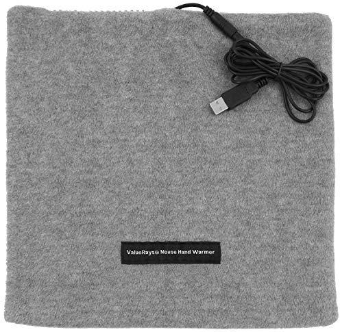 ValueRays USB Mouse Hand Warmer, USB Hand Warmer, Hand Warmer, Hand Warmer, Hand Warmer, Blanket, Warm Mouse Pad, Heated Mouse Mat, Mousepad Warmer, Computer Mouse Cover, Infrared Heating Pad