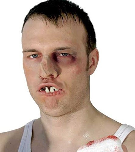 Maskworld - Boxer - Fun Zähne - Künstliches Gebiss - Verkleidung Accessoire für Karneval, Halloween & Motto-Party