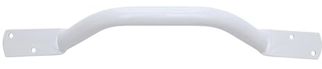 HOMECRAFT Steel Grab Rail, 610 mm (24), White Support Rail for Indoor & Outdoor Use, Sturdy Aid for Elderly, Injured, Disabled, Ideal for Bathroom, Near Stairs (Eligible for VAT relief in the UK)
