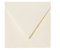 25 Quadratische Briefumschläge (120g) Zart Creme 160 x 160 mm 16 x 16 cm, mit Dreieckslasche