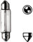 HELLA 8GM 002 091-241 Glühlampe - Soffittenlampe - Heavy Duty - 24V - 18W - Sockelausführung: SV8,5-8 - Schachtel - Menge: 10