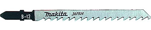 Makita B-07696 Stichsägeblatt B-12 HCS 100 Stück, ideal für saubere und schnelle Schnitte in Holz und Kunststoff von 5 bis 65 mm Materialstärke