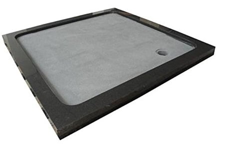 Duschwanne aus Naturstein, Duschtasse, Granit, 90*90cm, India Black Schwarz