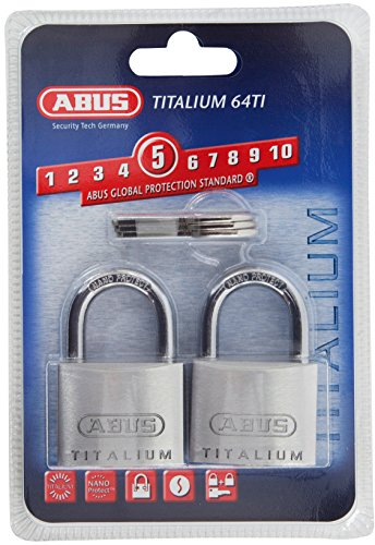 Par candados Titalium 40mm llaves iguales blister