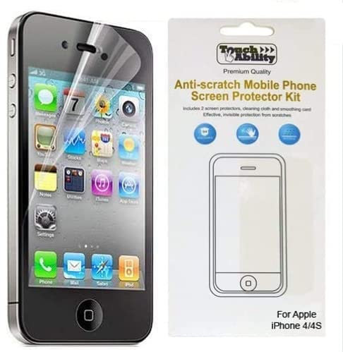 TouchAbility Premium Quality Anti-scratch Screen Protector Kit For iPhone 4/4S
