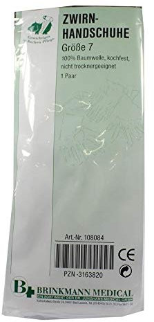Unbekannt HANDSCHUHE Zwirn BW Gr.7 weiß 2 St