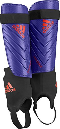 adidas Predator Club Shin Guard,Night Flash Purple/Solar Red, Large