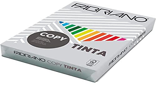 FABRIANO Copy Tinta grau Papier Tintenstrahldrucker – Papiere Tintenstrahldrucker (grau, 80 g/m², 500 Blatt)