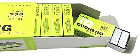 Y&Y Star Nr. 10 Mini Premium Heftklammern für Heftgeräte, 10.000 Stück (insgesamt 10 Boxen, 1.000 pro Box) (10.000 Stück)