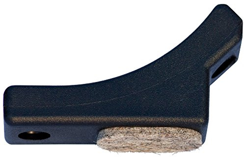 Original Dekaform Filzgleiter Fi-202-25 R 80 Schalengleiter - Gleitkufe Stuhlgleiter fuer gebogene Rohre Freischwinger Bürostuhl Möbelgleiter Kunststoff Bodenschoner Filz Stuhl Gleiter