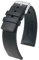HIRSCH Unisex Caoutchouc Uhrenarmband Modell Pure 20 mm Schwarz