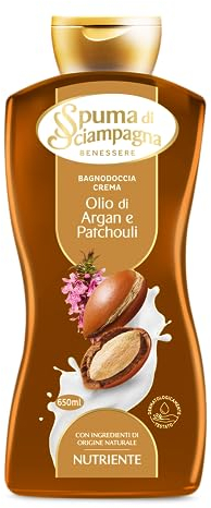 Spuma di Sciampagna Pflegedusche Arganöl und Patchouli - 650 ml