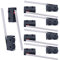 mxuteuk 10 Stücke Mikro schalter Endschalter 5A 125 250V AC SPDT 1NO 1NC Sehr langer gerader Scharnierhebel Armschalter Druckknopf Typ Mikroschalter 3 polig Mini-Mikro-Endschalter KW11-3Z04