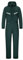 Yukirtiq Men's Workwear Hooded Boilersuit Coverall with Multi Pockets, Heavy Duty Polycotton Overall Trousers Mechanics Boiler Suit with Reflective Tape, Green, S