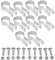 Plum Fittings Tension Bands with Bolts & Nuts for Chain Link Fence (1-3/8) 10 PK