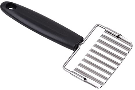 Potato Chipper, Vegetable Potato Wavy Chopper Crinkle Cutter Potato Cutter French Fries Slicer