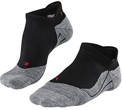 FALKE Herren Laufsocken RU4 Endurance Cool Invisible M IN Funktionsgarn antiblasen 1 Paar, Schwarz (Black-Mix 3010), 46-48