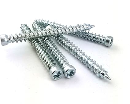 10x Vis pour Fenetre PVC Menuiserie Extérieure Tête Fraisée 7.5x132mm