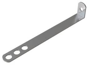 BPC Fixings Galvanised Safety End Frame Cramp 10-Piece Set, 150 mm x 38 mm Size