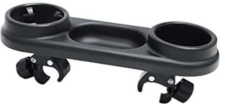 Snack-Tablett für Kinderwagen Universelles Kinderwagen-Tablett mit Verstellbarer Clip-Trennwand Aufbewahrungstablett für die Meisten Arten von Kinderwagen mit Armlehnen 35,5 X (Schwarz)