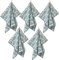 ZWOLTEX 5er Set Jacquard Geschirrtücher/Geschirrtuch | Küchentuch | Abtrockentuch | saugstarke Baumwolle I Sammlung Premium Geschirrtücher - 5x Fish L Türkis (50x70)