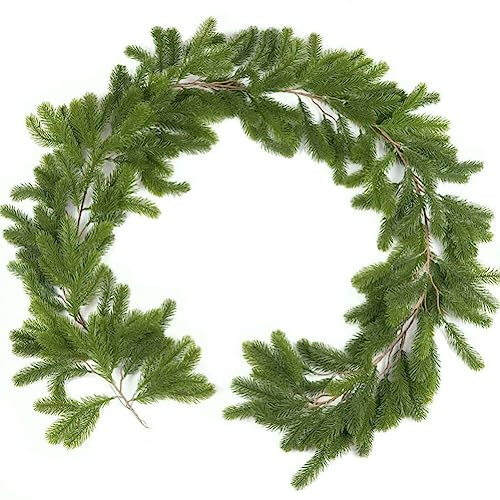 Sanfly Guirlande de noël Artificielle Lierre Vigne pin Aiguilles cyprès Guirlande Verdure Plante pour Bricolage Guirlande Guirlande décor de Jardin