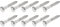 METALLIXITY Hex Tirefond Vis (M6x30mm)25pcs, 304 Inox Acier Autotaraudeurs Bois Boulons - pour Ménage Applications