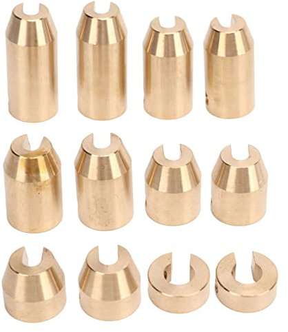 Pesos de Rueda de Radios de Motocicleta, KIMISS Kit de Recarga de Pesos de Equilibrio de Radios de Rueda de Latón Resistente Al Desgaste para Super Moto Dual Sport (12 piezas)