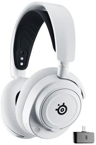 SteelSeries Arctis Nova 7X Wireless Xbox Series X/S Gaming Headset - Neodymium Magnetic Drivers - Dual Wireless Xbox & Bluetooth Audio - 38H USB-C Battery - AI Mic - Supports PS5, PC - White