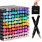 Kebuye Alkohol Marker Set, Alcohol Twin Marker 100 Farben, Meißel & Feine Verdoppelt Spitzt Alkohol Permanenter Marker Graffiti Stifte für Manga, Design, Malerei, Zeichnung