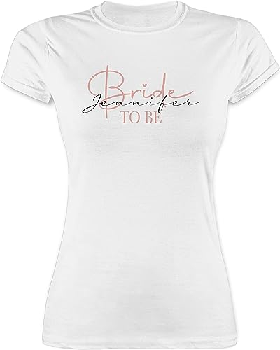 Shirt Damen - JGA Junggesellenabschied Frauen - Bride to be - XXL - Weiß - Oberteil jubggesellinnenabschied Frau Tshirt junggesellinnenabschied Braut t-Shirt Junggesellenabschieds Tshirts