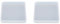 Lot de 2 moules en silicone ronde/carré en résine pour sous-verre DIY Pad 8 cm, carré 8 cm