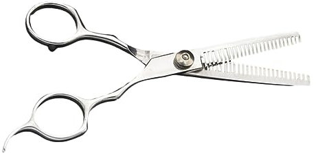 FRCOLOR Haarschneideschere Doppelzahn Friseurschere 6 Zoll Edelstahl Texturierungsschere Verdünnungsschere Haarstyling Werkzeug für und Zuhause