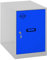 Simon Rack Simonlocker Kommode, klein, 475 x 400 x 500 mm, Amario aus Metall, inkl. Schlüssel, Grau/Blau