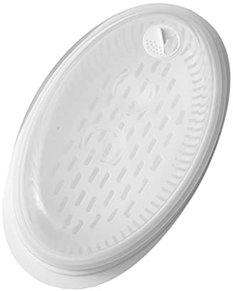 GRIRIW Vaporera De Alimentos De Pp Para Microondas Ideal Para Pescado Al Vapor Tapa