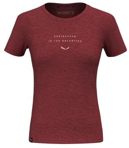 Salewa Damen Eagle Eitd Merino Women T-Shirt, Syrah, M EU