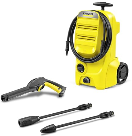 Kärcher K 3 Classic pressure washer, pressure: max. 120 bar, flow rate: 380 l/h, area coverage: 25 m²/h, water filter, weight: 4.2 kg, high-pressure hose and gun, dirt blaster, spray lance